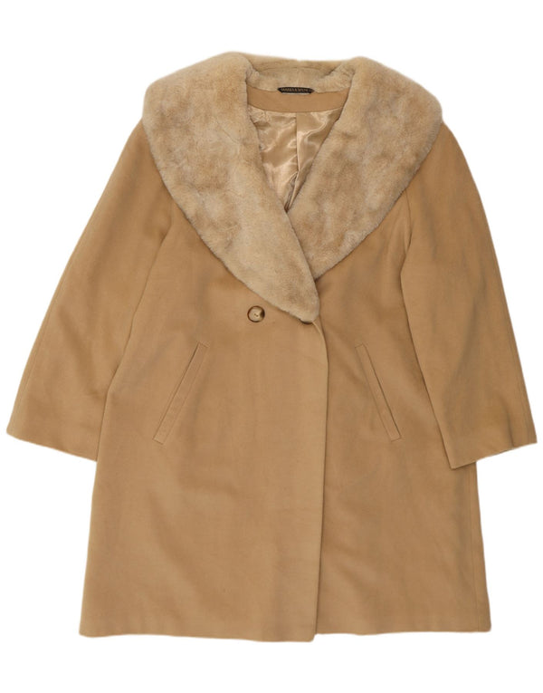 Cappotto doppiopetto Marks & Spencer da donna St. Michael UK 16 grande beige