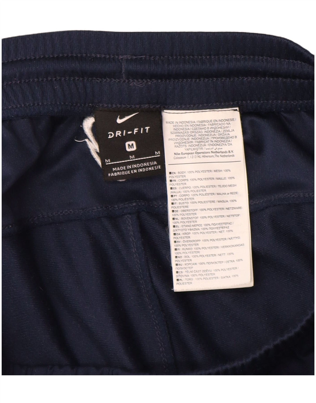 NIKE Pantaloni da tuta da uomo Dri Fit Joggers medio poliestere blu navy