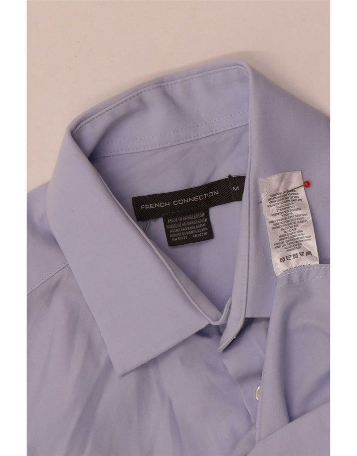 Camicia da uomo French Connection in cotone blu medio