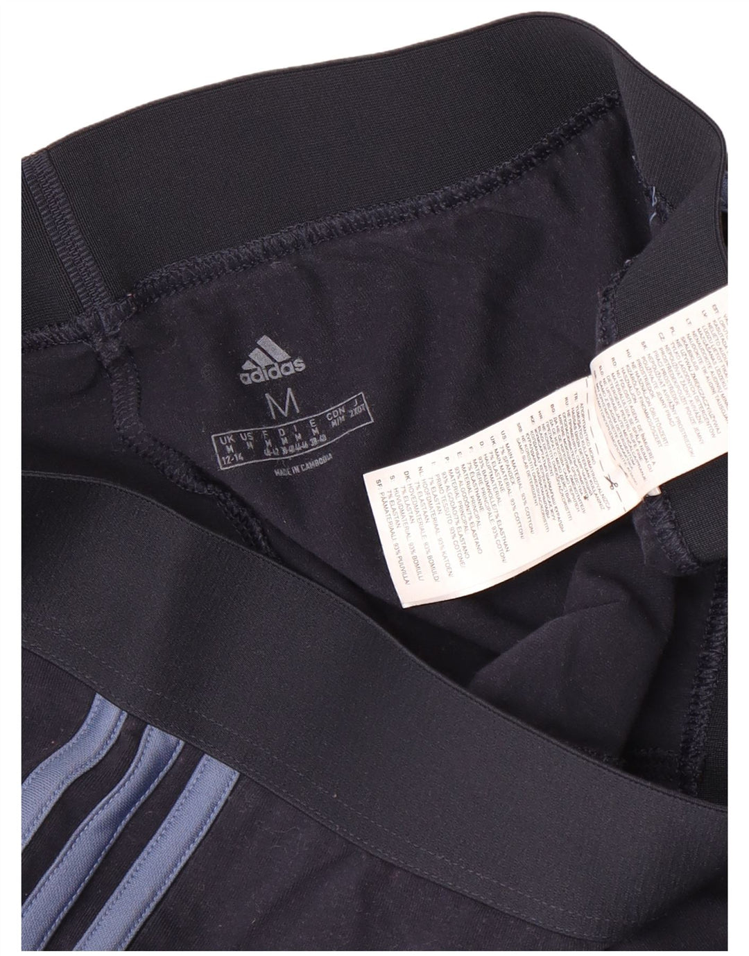Leggings da donna ADIDAS UK 12/14 Cotone medio blu navy