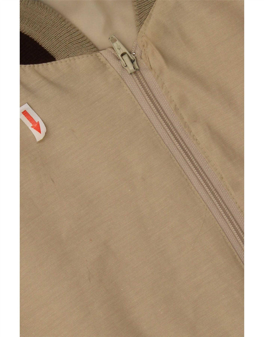 Giubbotto bomber vintage da uomo UK 42 XL Poliestere color block beige