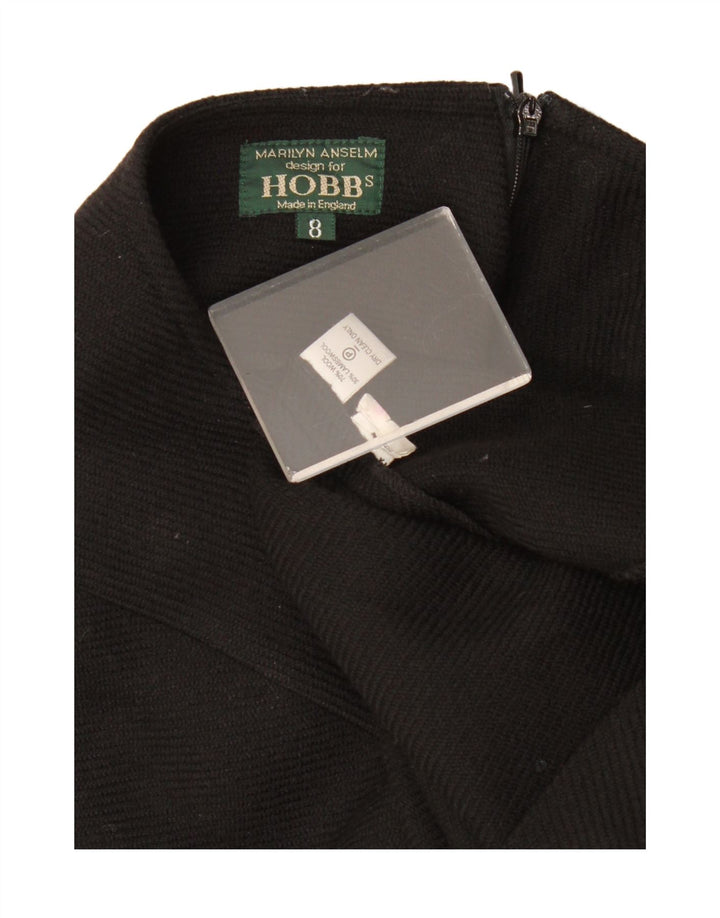 Gonna lunga da donna Hobbs UK 8 piccola W30 lana nera