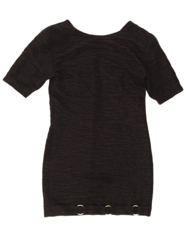 Abito tubino vintage da donna US 2 XS poliestere nero