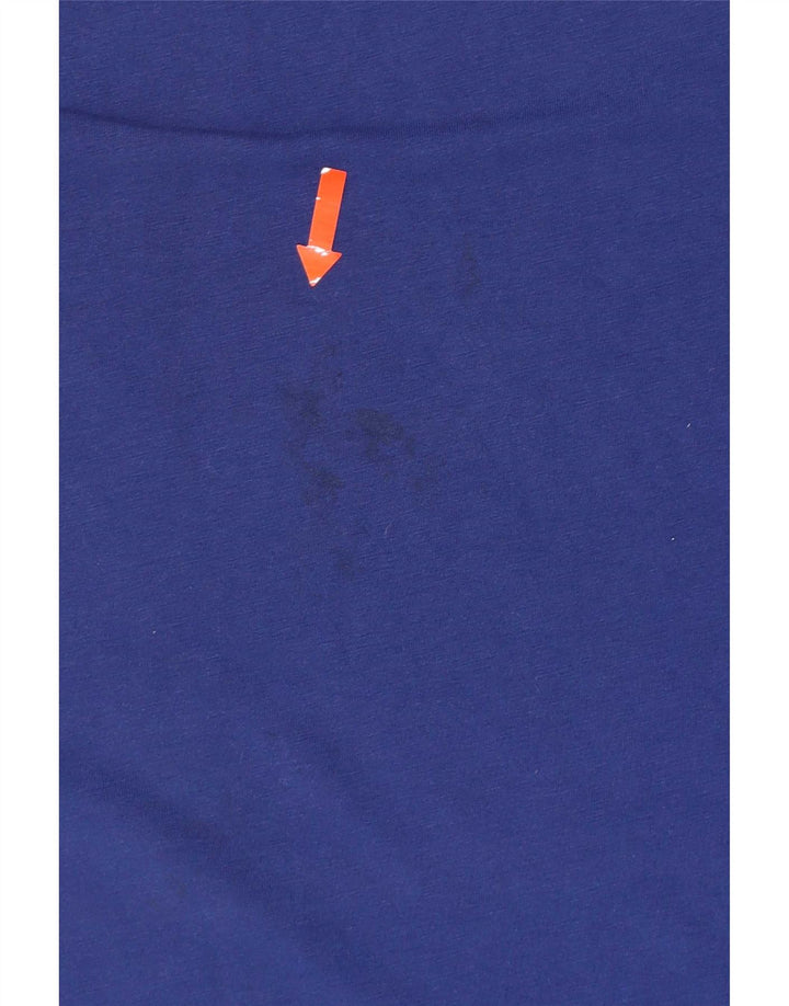 T-shirt grafica da uomo Champion Top in cotone blu medio