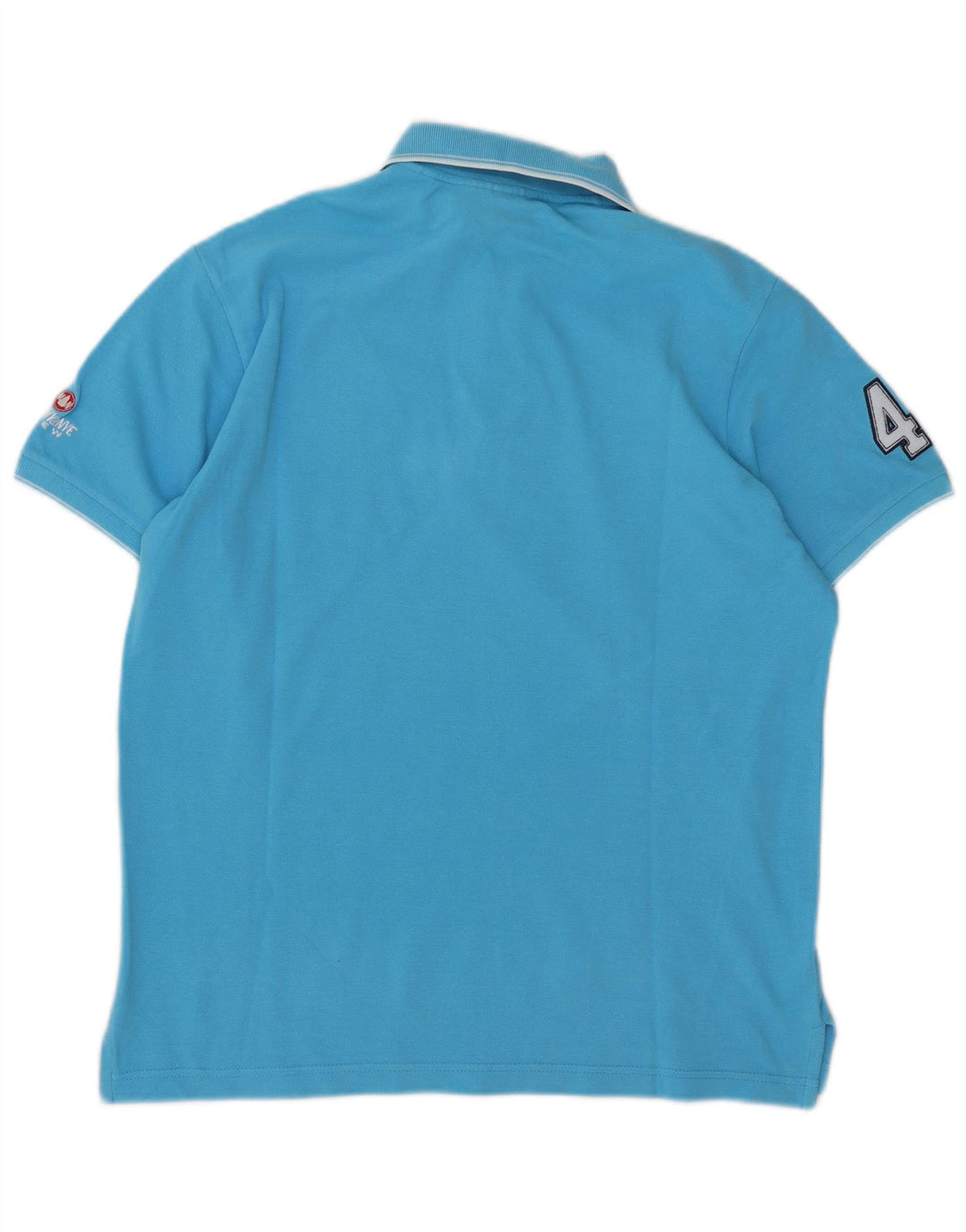 Polo grafica da uomo Murphy & Nye grande in cotone blu