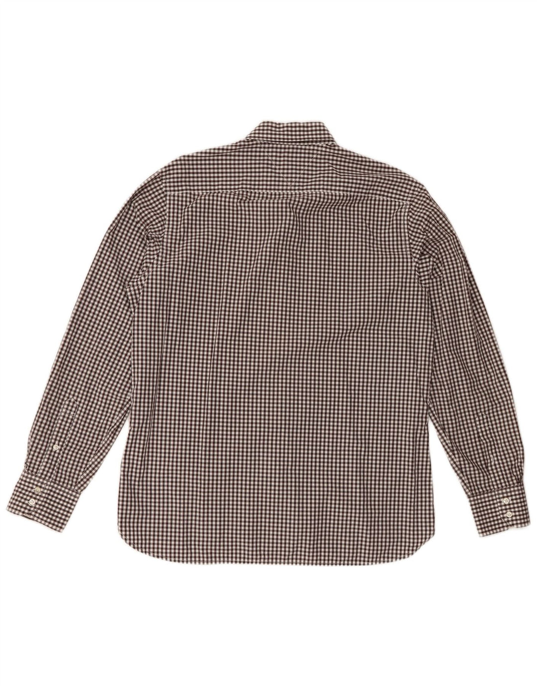 Camicia da uomo Tommy Hilfiger grande in cotone a quadretti nero
