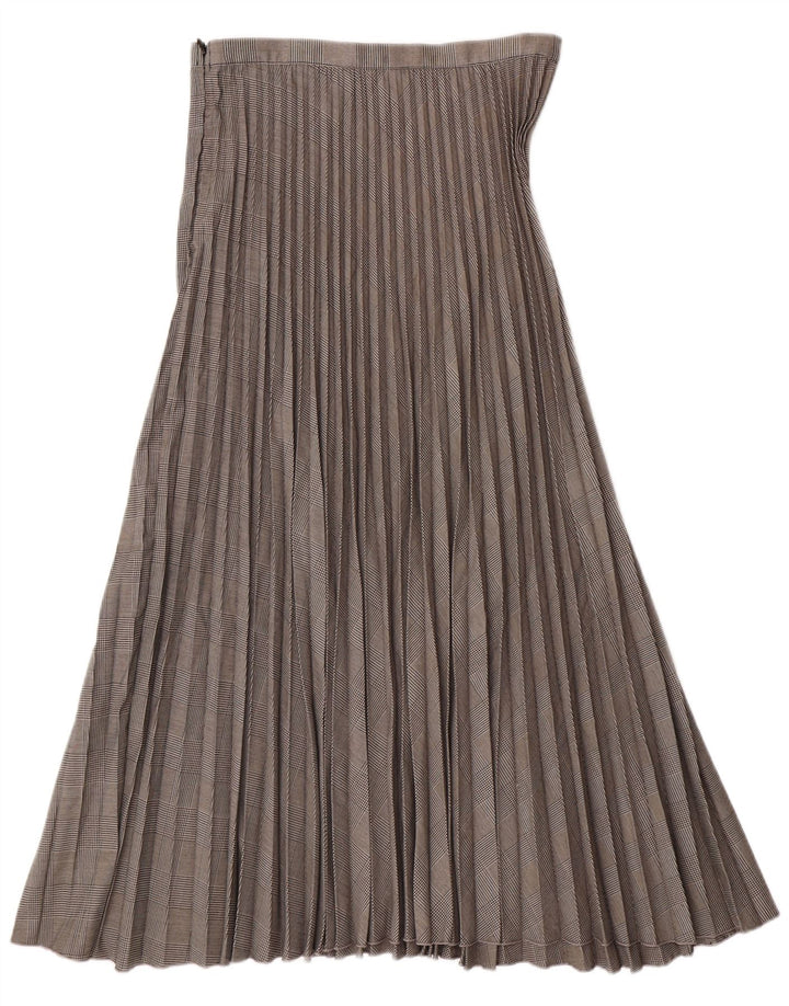 Gonna a pieghe a coltello da donna H&M EU 38 Medio W28 Poliestere pied de poule grigio