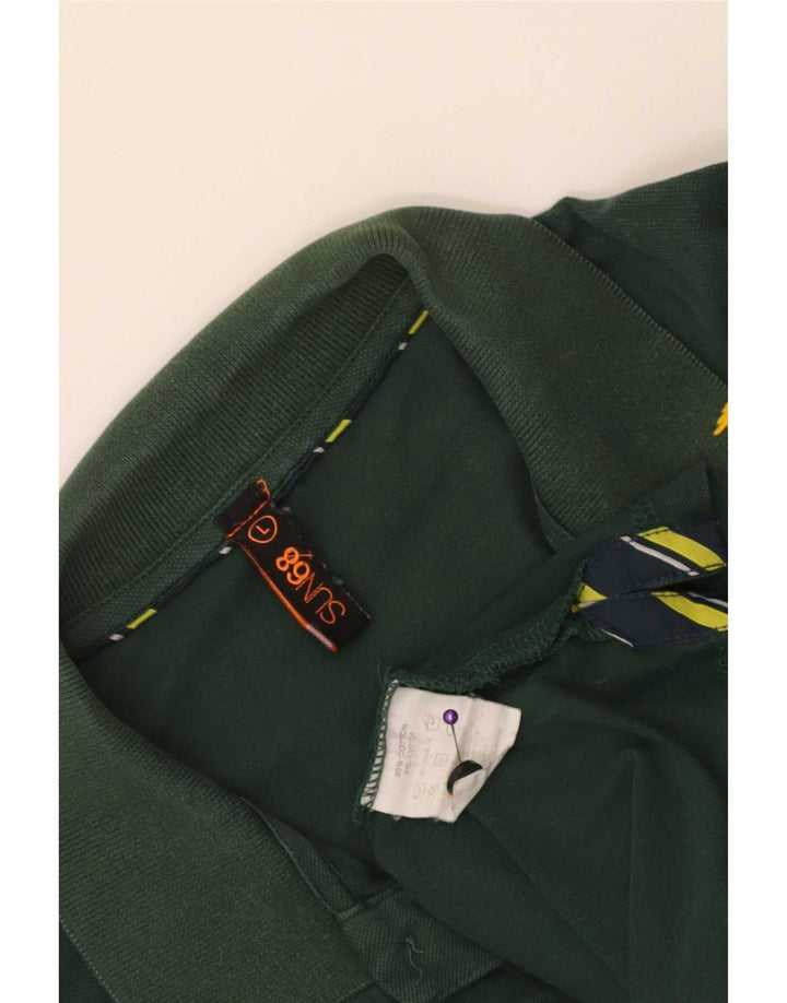 Polo da uomo Sun68 grande in cotone verde