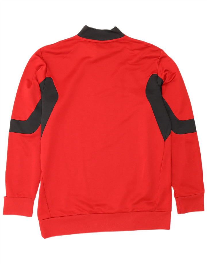 Felpa da uomo Adidas Jumper UK 42/44 Large Rosso Colourblock Poliestere