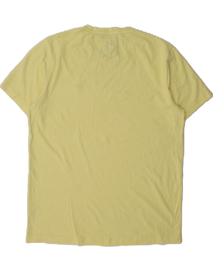 CREW CLOTHING Mens T-Shirt Top Large Yellow Cotton Vintage Crew Clothing and Second-Hand Crew Clothing from Messina Hembry 