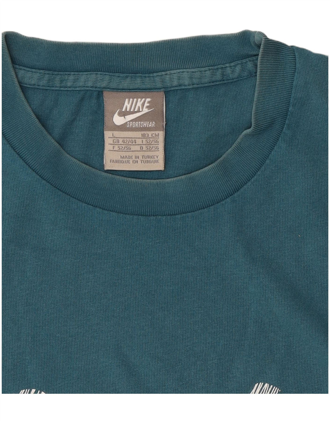 NIKE Mens Graphic T-Shirt Top Large Blue