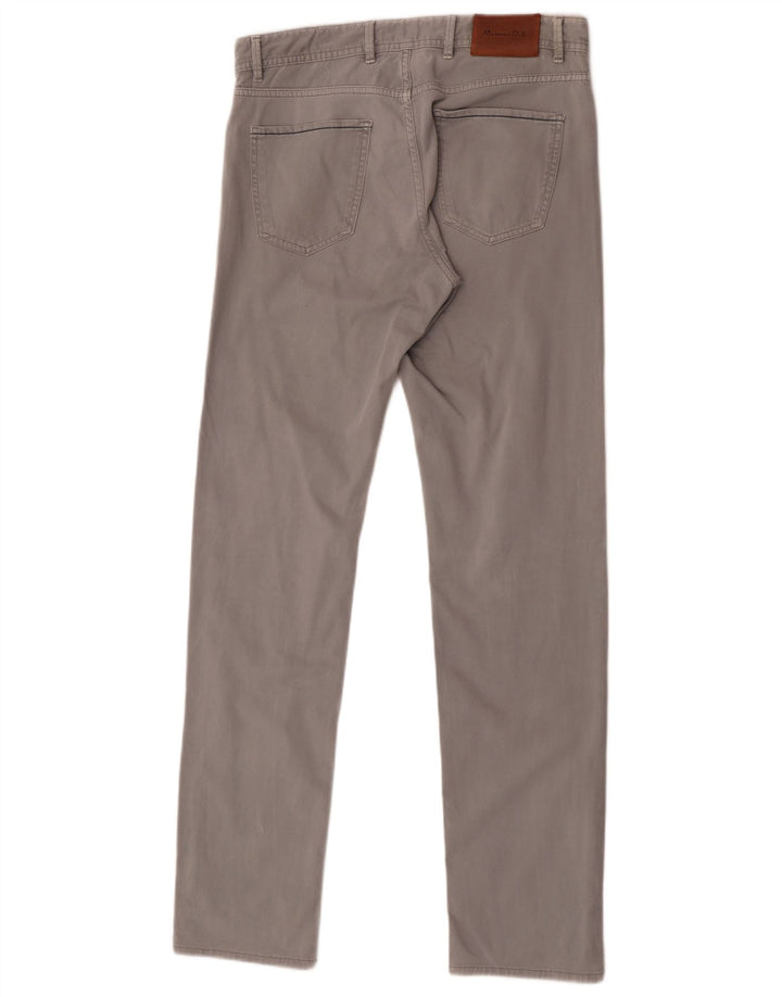 Pantaloni casual slim fit da uomo Massimo Dutti EU 40 Medium W32 L34 Grigio