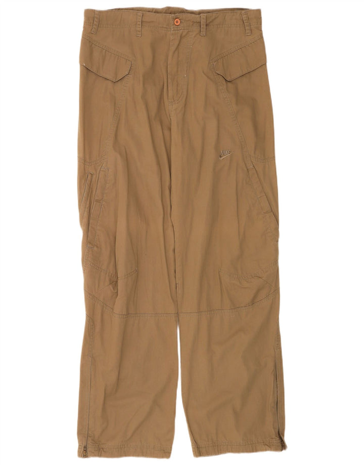 Pantaloni cargo dritti da uomo Nike medi W30 L30 cotone beige