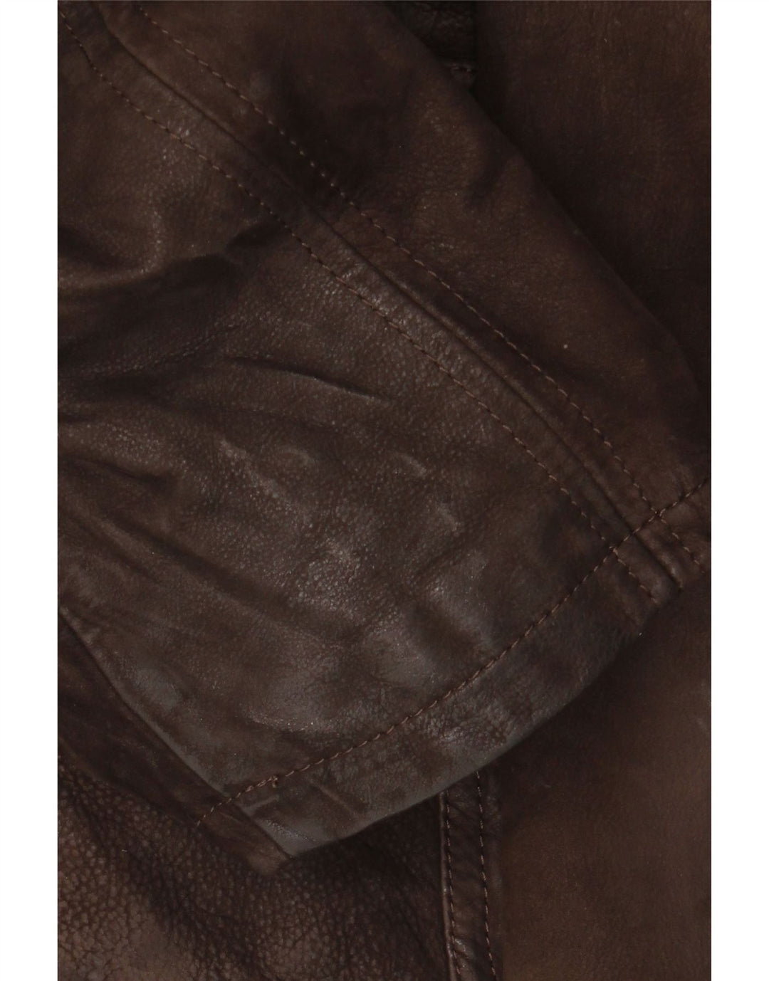 Giacca in pelle vintage da uomo IT 56 3XL Pelle marrone