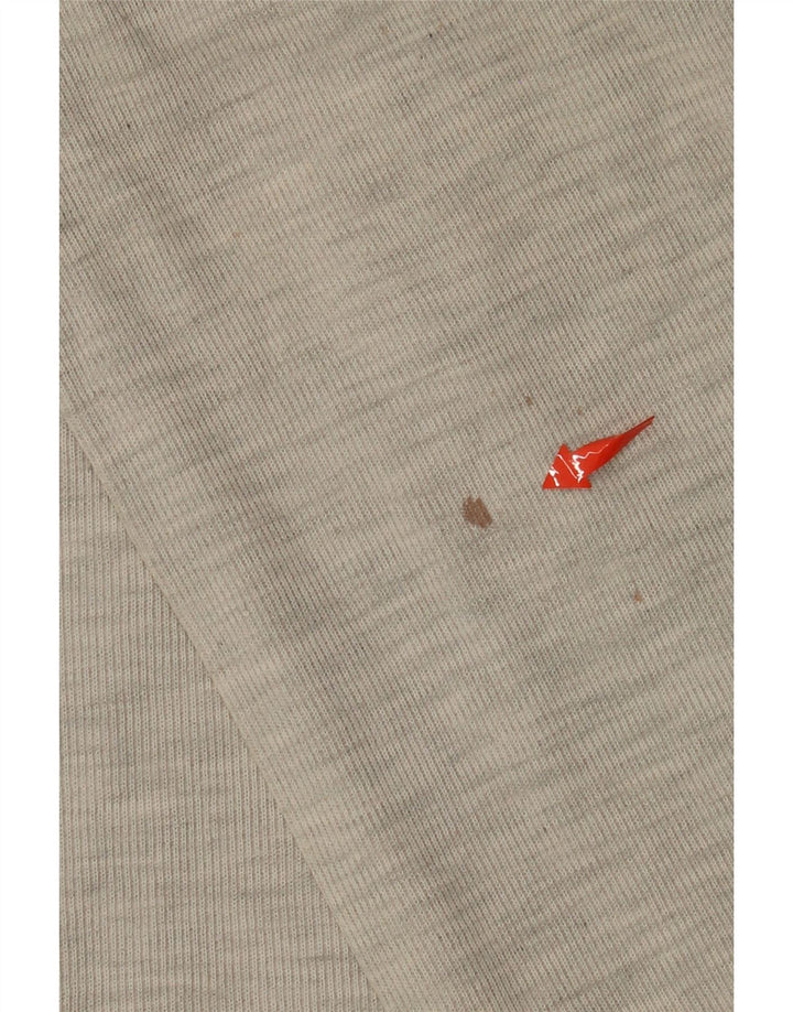 Polo a maniche lunghe da uomo con zip e collo Island Port XL grigio chiazzato