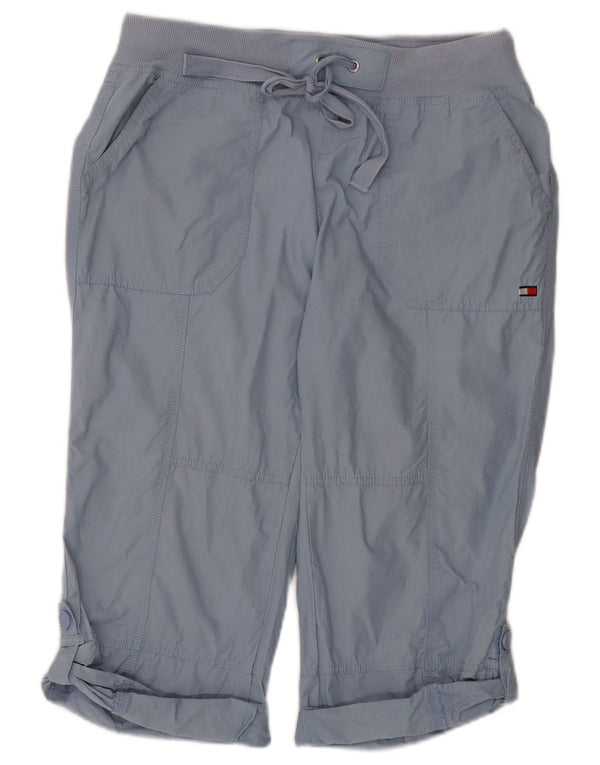 Pantaloni capri da donna Tommy Hilfiger medi W30 L22 cotone blu