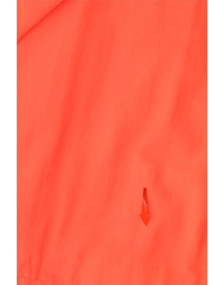 Giacca antipioggia da uomo con cappuccio SUPERDRY UK 34 XS nylon color block arancione