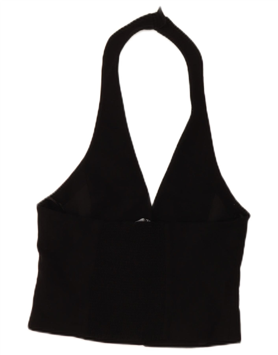 Top corto da donna Zara UK 12 viscosa nera media