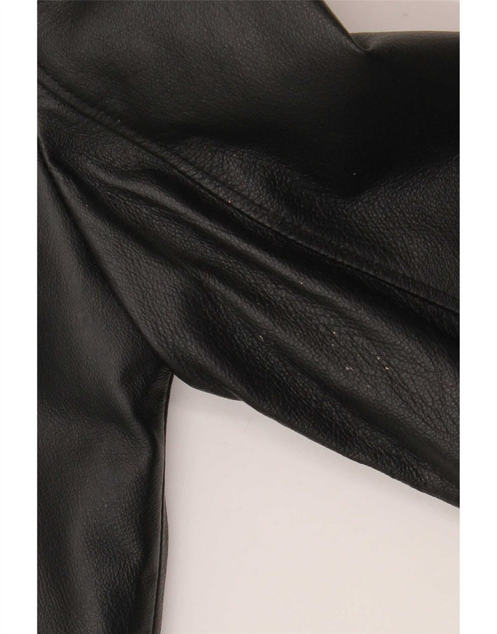 Cappotto in pelle da donna TCM UK 12 Pelle nera media