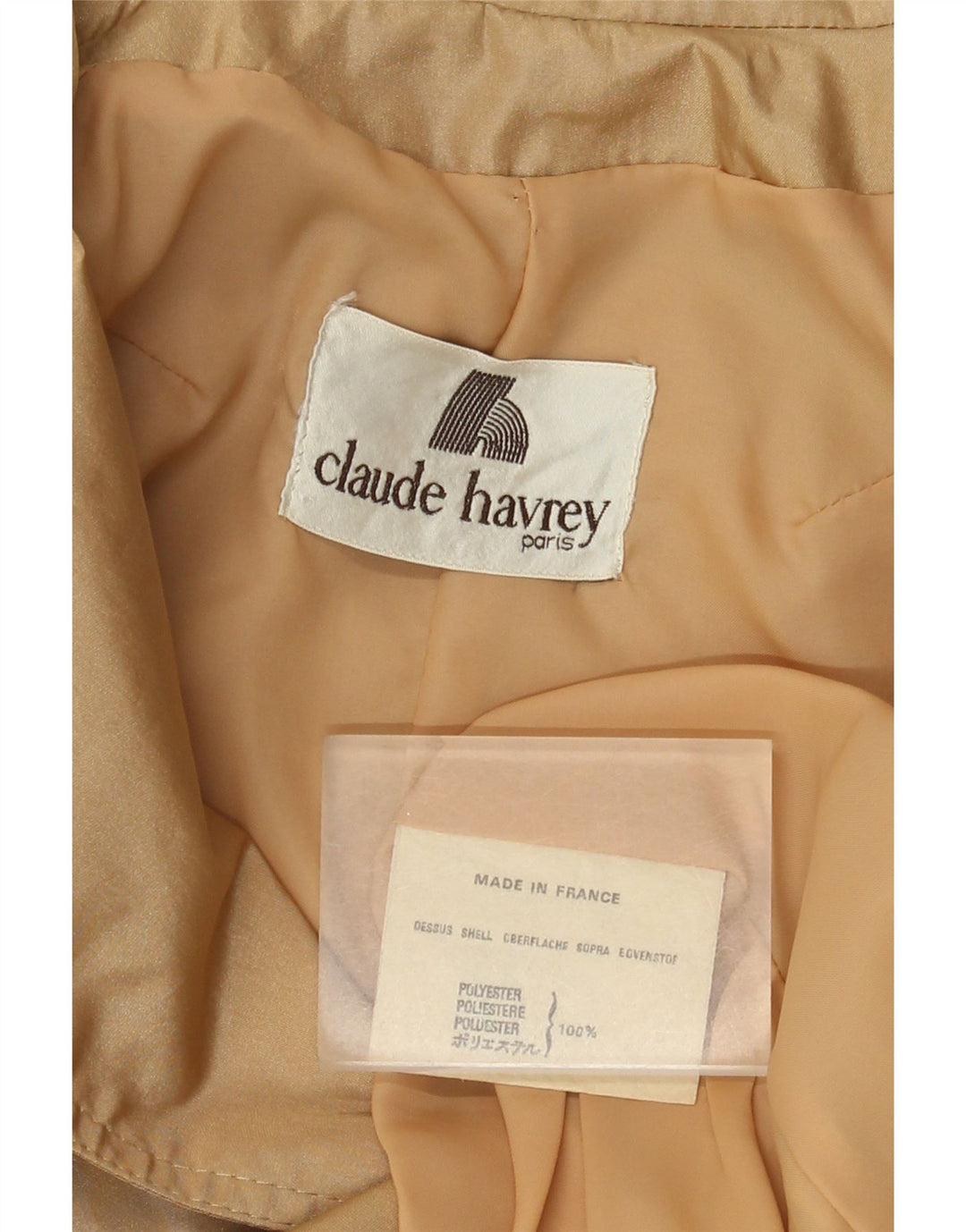 Trench doppiopetto da donna Claude Havrey UK 14 Beige medio