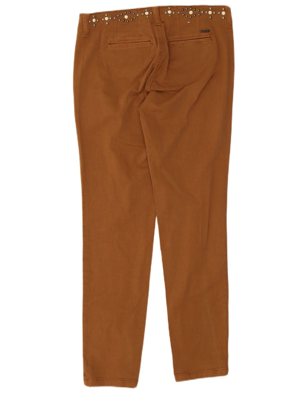 Pantaloni chino slim da donna Guess W26 L28 in cotone beige