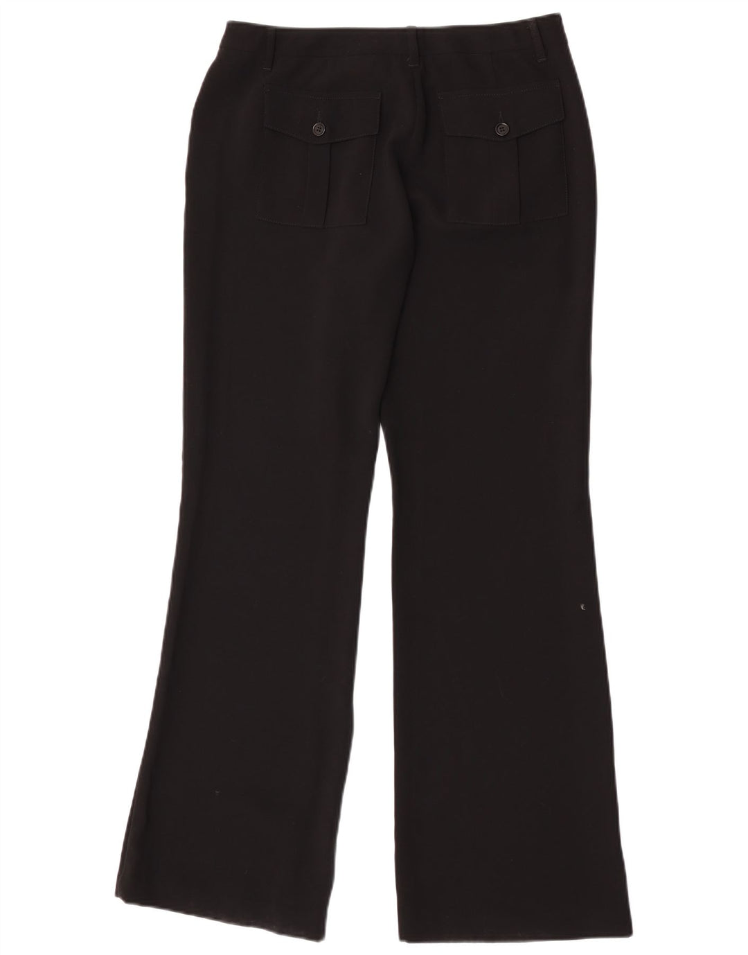 Pantaloni Chino Bootcut da donna Benetton IT 44 Medium W28 L32 Poliestere nero