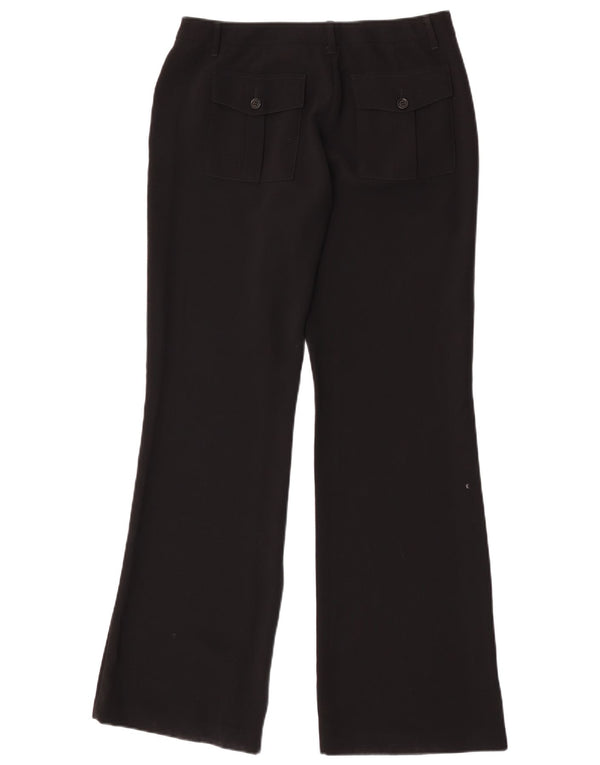 Pantaloni Chino Bootcut da donna Benetton IT 44 Medium W28 L32 Poliestere nero