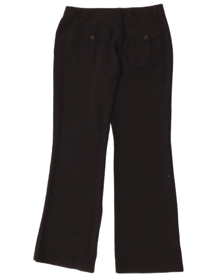 Pantaloni Chino Bootcut da donna Benetton IT 44 Medium W28 L32 Poliestere nero