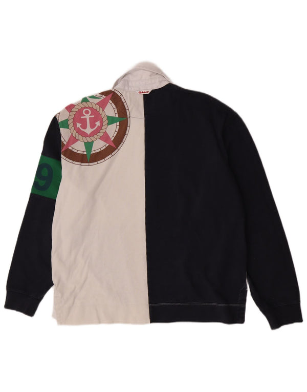 Polo da rugby grafica da donna Gant UK 14 Medium multicolore Colourblock