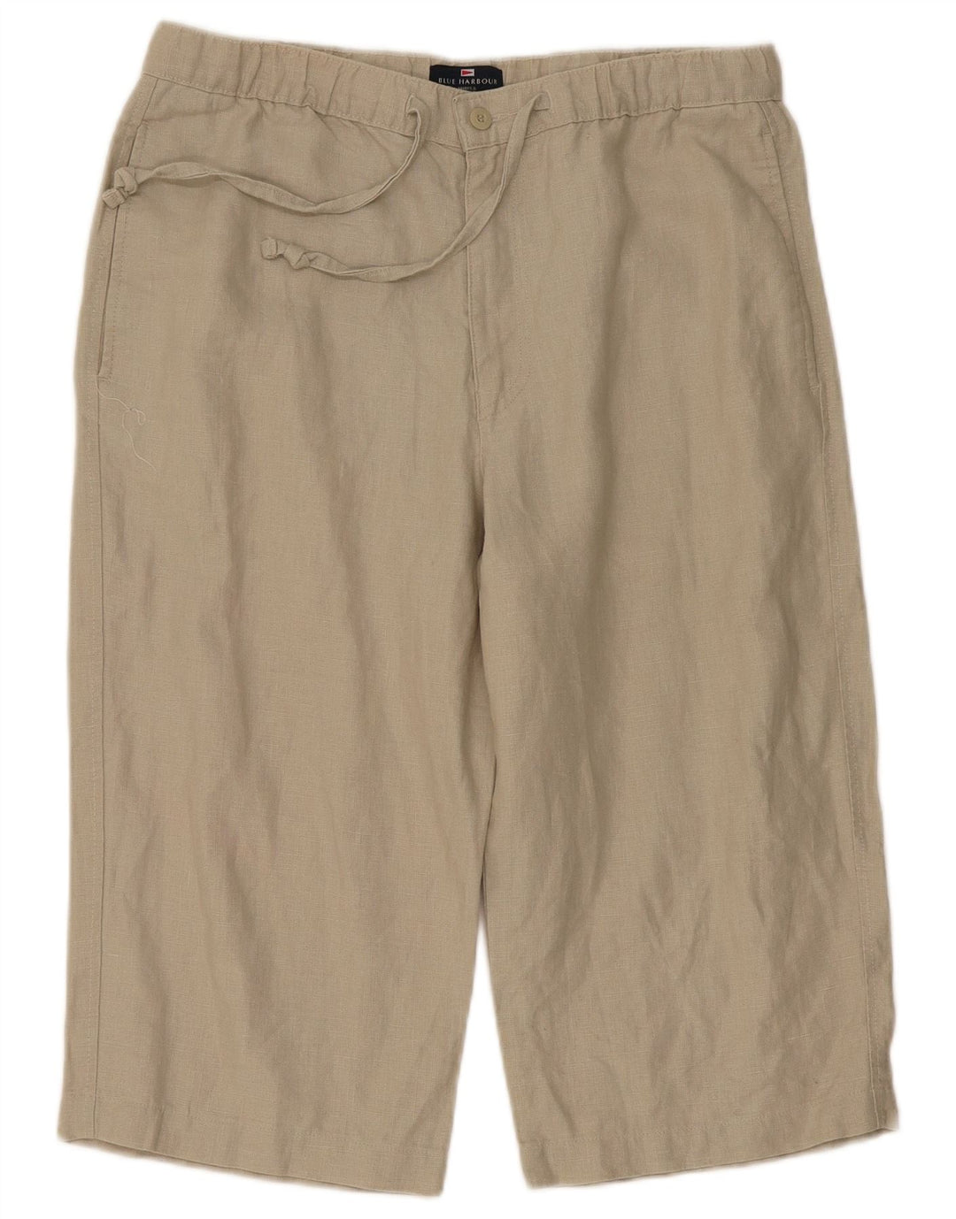 Bermuda da uomo Marks & Spencer blu Harbour W34 grande lino beige