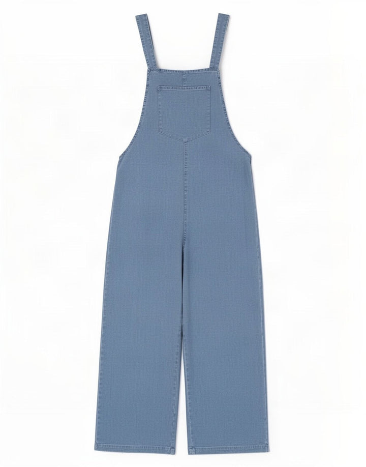 Tuta in denim da donna Zara UK 10 piccola blu
