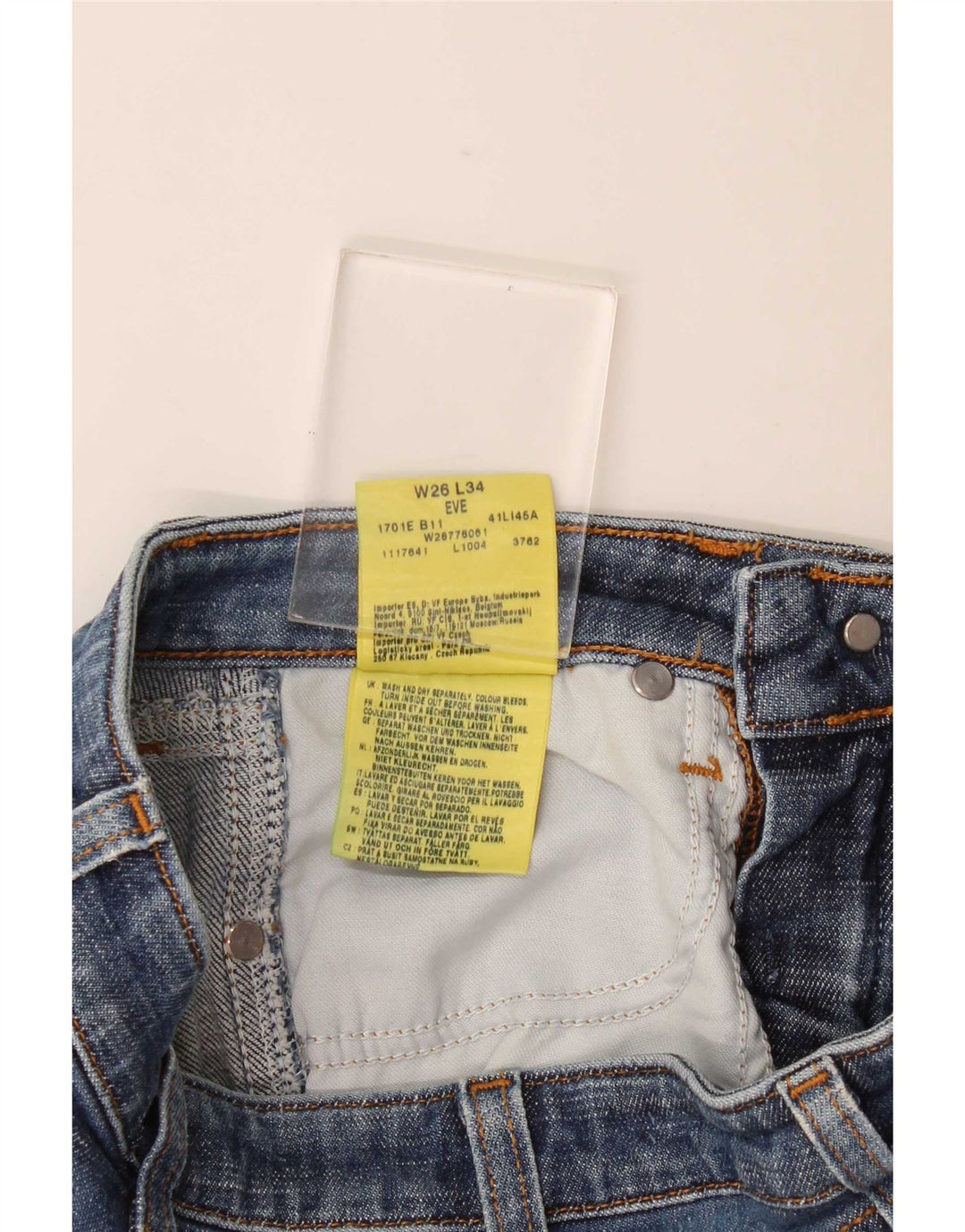 Jeans Wrangler Donna Eve Bootcut W26 L29 Cotone Blu