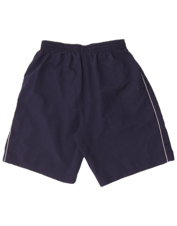 Pantaloncini sportivi grafici da uomo Umbro grandi in poliestere blu navy