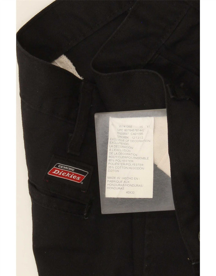 Pantaloni chino regolari da uomo Dickies W40 L32 poliestere nero