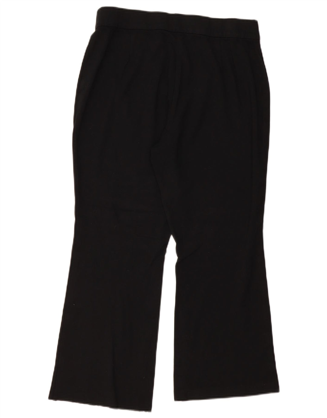 MARKS & SPENCER Pantaloni corti da donna Bootcut UK 16 Large W32 L25 Neri