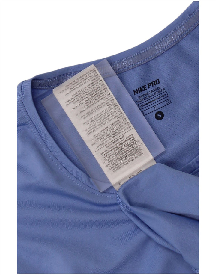 T-shirt da donna Nike Top UK 8 Small blu poliestere