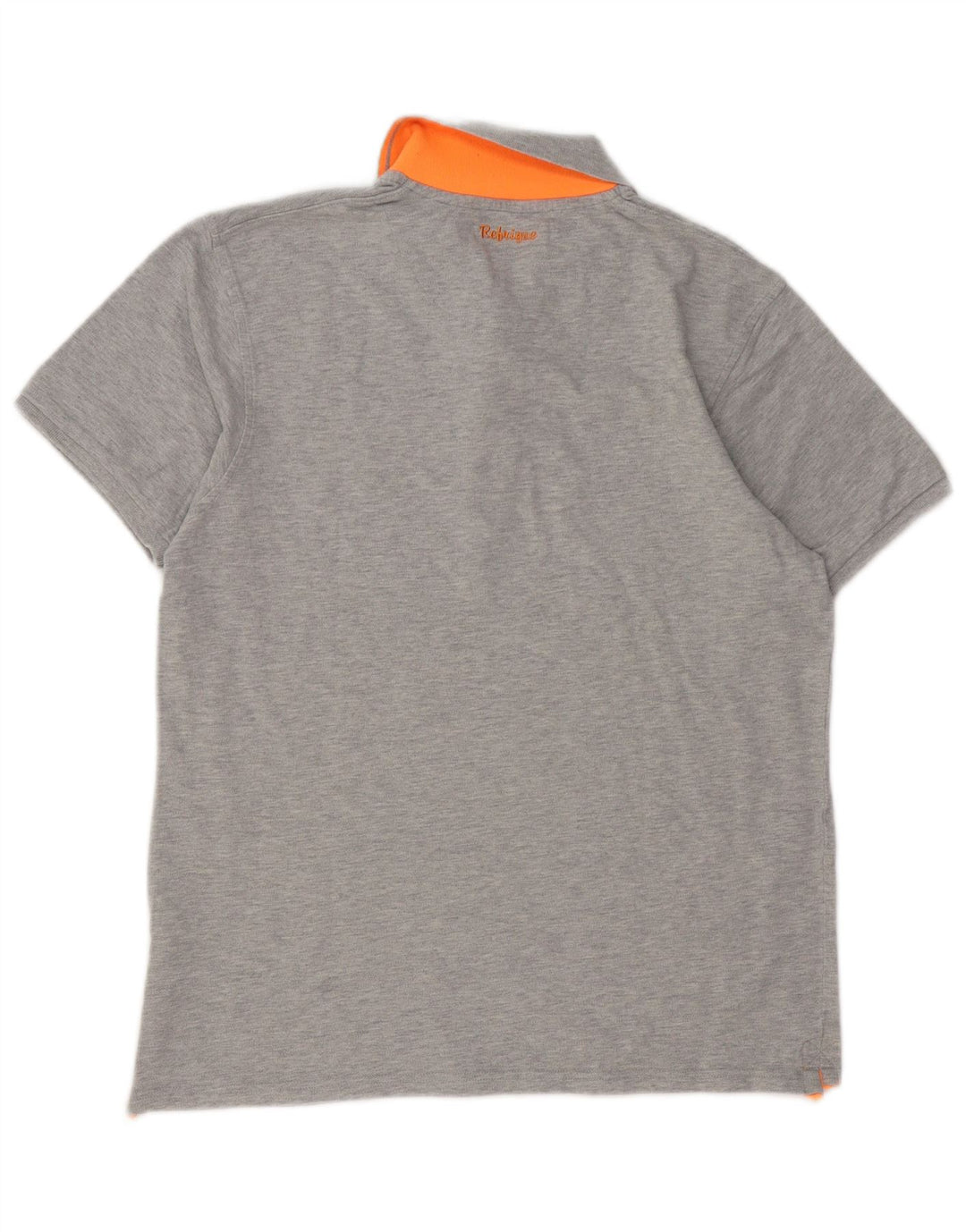 Polo da uomo REFRIGUE grande in cotone grigio