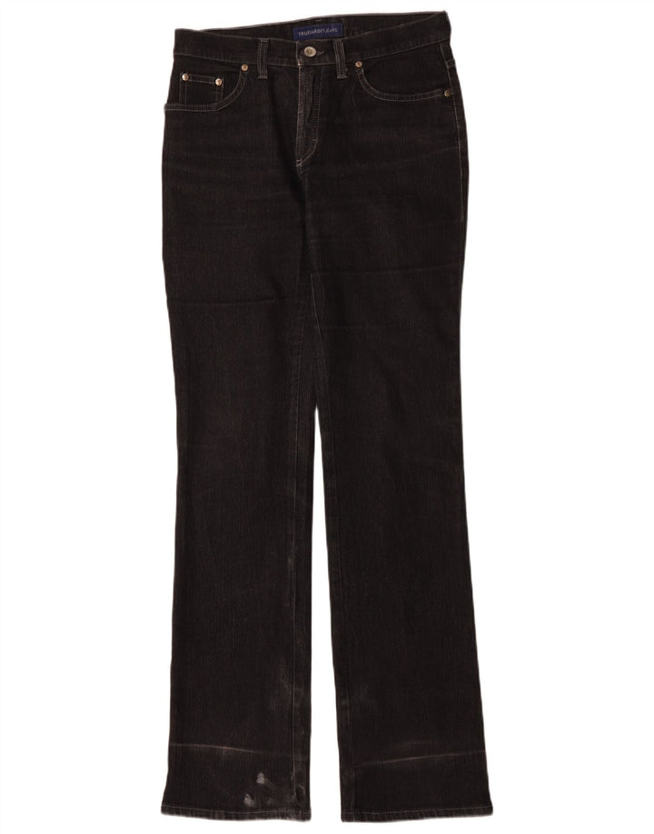 Jeans Trussardi Donna Bootcut IT 42 Medio W26 L33 Nero Cotone