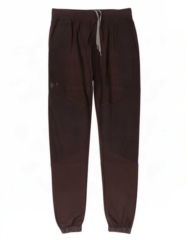 Pantaloni da tuta con grafica da uomo Under Armour Pantaloni da jogging medio poliestere nero