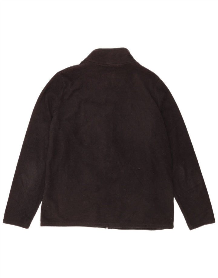 Giacca in pile da donna Marks & Spencer UK 16 grande poliestere nero