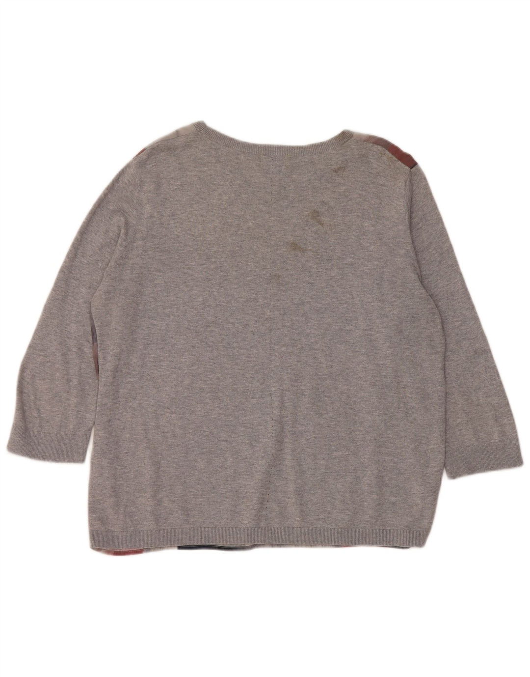 Maglione maglione da donna con scollo a barca Jigsaw UK 16 grande multicolore