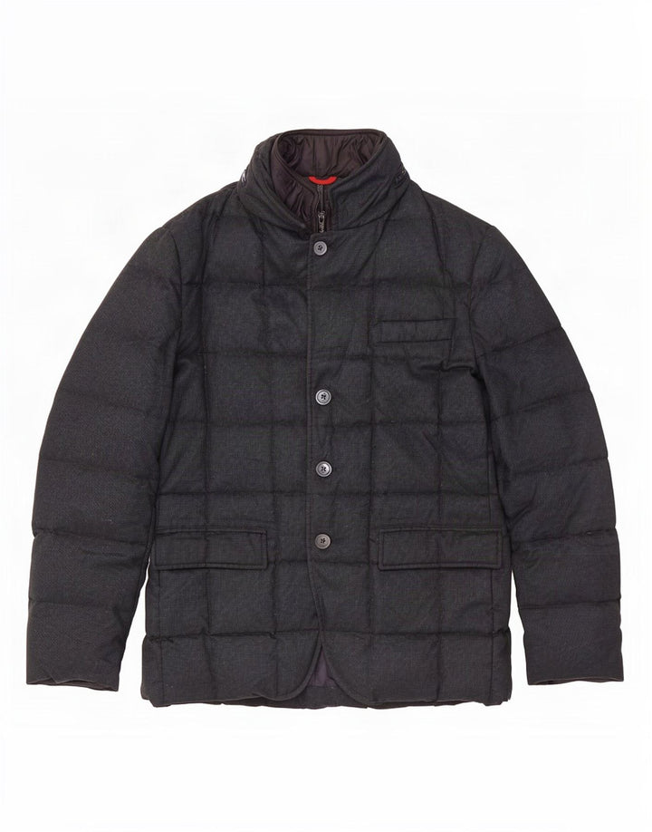 Giacca imbottita con cappuccio da uomo Fay UK 40 Large Blu Navy