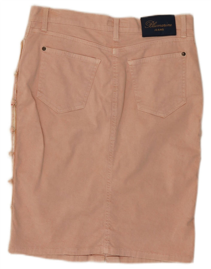 Gonna Denim Donna Blumarine IT 42 Media W30 Cotone Rosa