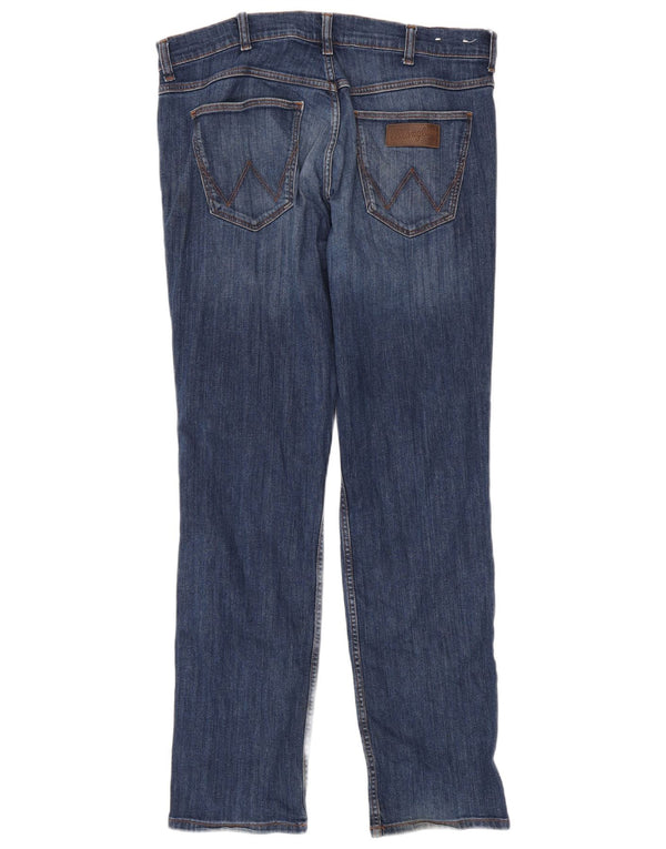 Jeans dritti da uomo Wrangler Greensboro W34 L34 cotone blu