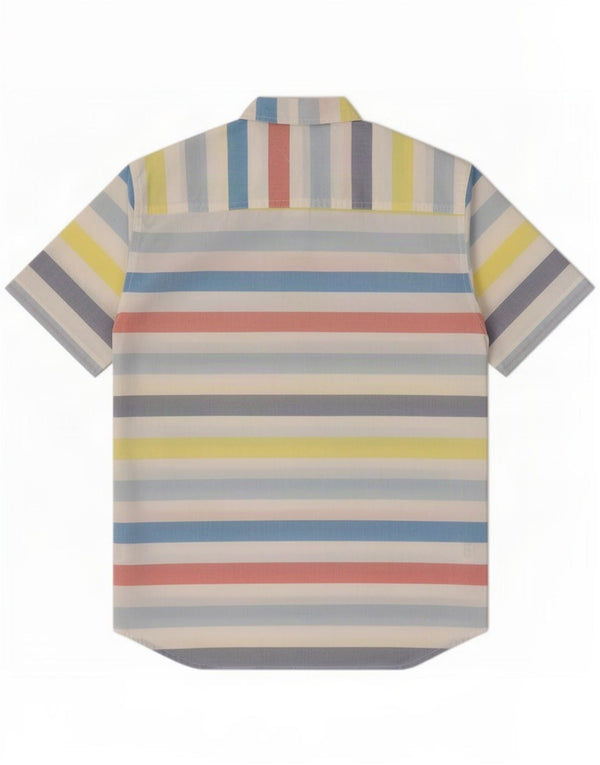 Tommy Hilfiger Camicia a maniche corte per ragazzi 13-14 anni XL a righe multicolore