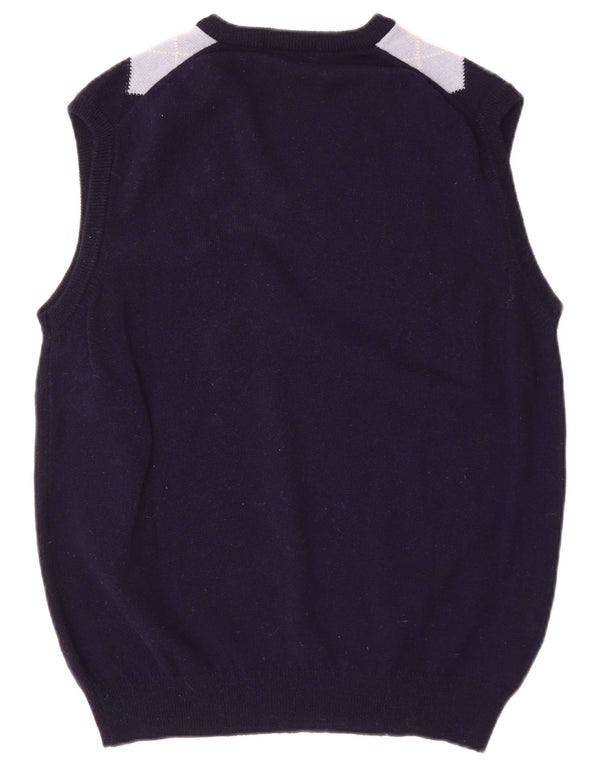 Canotta da uomo ST MICHAEL IT 52/54 Large Blu Navy Argyle/Diamante