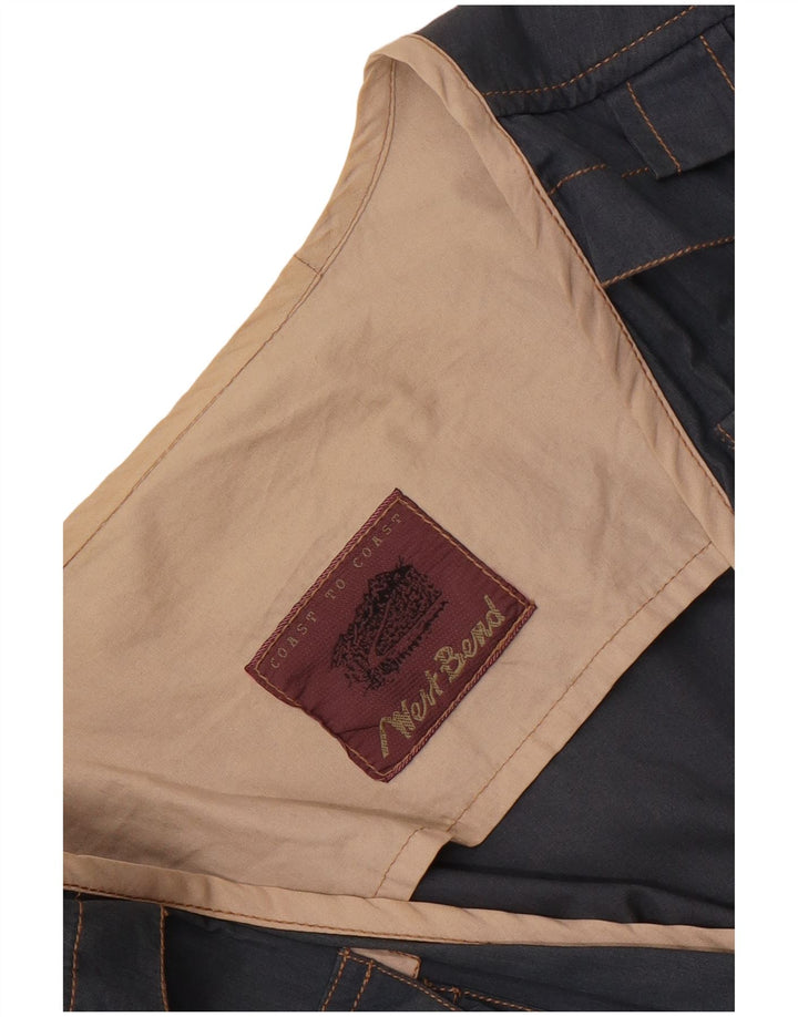 Gilet pratico da uomo vintage UK 36 piccolo blu navy