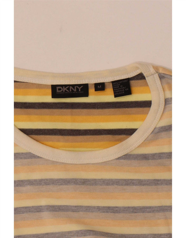 T-shirt da uomo Dkny Top in cotone a righe beige medio