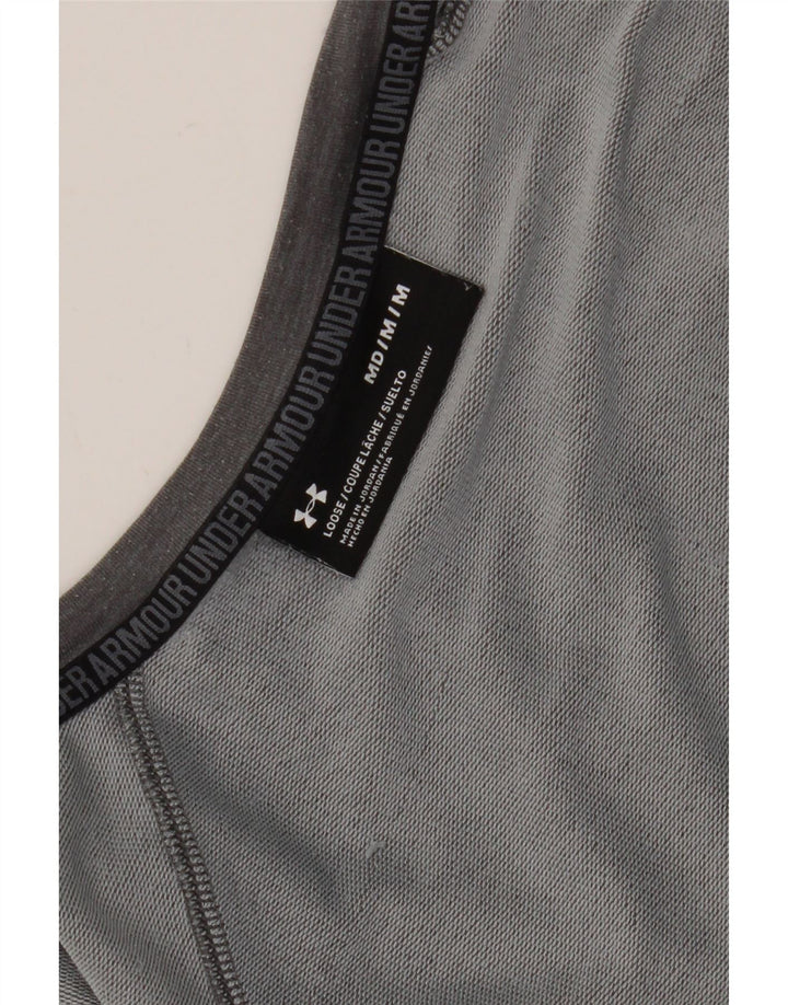 Felpa da donna Under Armour con grafica ampia e vestibilità ampia, UK 14, grigio medio