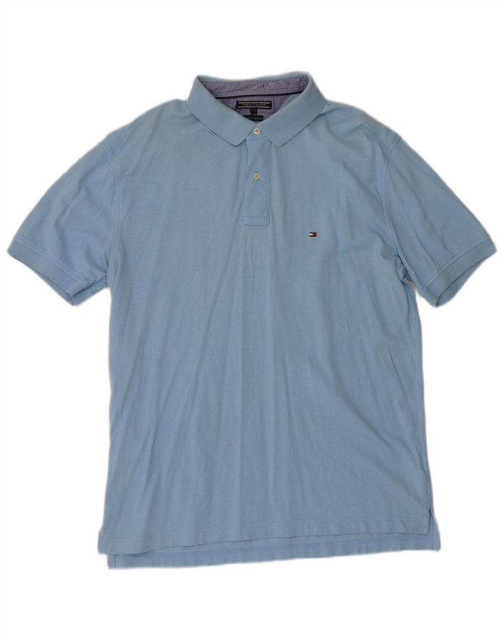 Polo da uomo Tommy Hilfiger 2XL in cotone blu